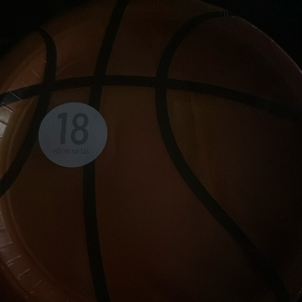 Basketball party plates